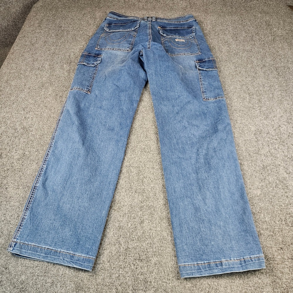 True Religion Denim Cargo SN Straight Jeans Medium Tide Wash 600325R4 Sz 29 NWT - Picture 14 of 14